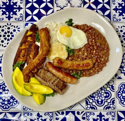    bandeja paisa: 令人垂涎的肉类盛宴与热带风味交织